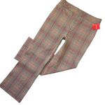 Spanx NWT 20672Q Perfect Kick Flare in Orange Pop Plaid Ponte Crop Pants XLP Photo 0