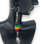 Handmade Rasta Boho gemstone earrings are  by Cosmic Dreamer Creations Photo 0
