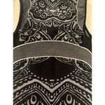 Athleta black tribal print muscle tank woman’s XS rash guard Photo 8