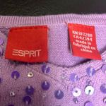 Esprit Vintage Y2K Double Spaghetti Strap Sequin Front Cross Back Purple sz Med Photo 5