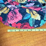 Vera Bradley  Glenna Quilted Floral Shoulder Bag Black Red Blue Yellow Green  Photo 10