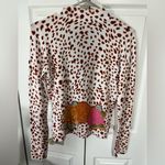 Vertigo Paris  White Sweater with Orange and Brown Accents Photo 3