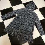 Splendid NWOT Broome Stripe Olivine Long Popcorn Knit Hooded Cardigan Sweater XS Photo 3