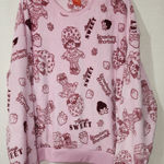 Strawberry shortcake fleece sweatshirt women's size XL Pink Photo 0