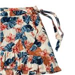 Roxy  Hawiian Floral Print Halo Wrap Skirt Size Small Photo 6