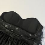 Lirika Matoshi Sz XL Teuta Tulle Dress Star Embellished in Black Photo 14