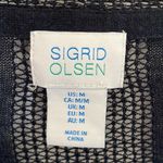 Sigrid Olsen  Navy Blue Linen Blend Open Front Cardigan Medium Photo 2