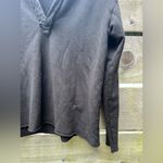 Frank & Eileen Patrick Popover Henley Pullover Fleece Black Small $238 Sweater Photo 4