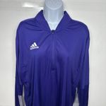 Adidas Women's Primeblue Half Zip Pullover Medium Purple Long Sleeve Top Photo 5