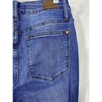 Judy Blue  Women Jeans Sz 7/28 Lemon Floral Patchwork Distressed Denim Skinny Fit Photo 6