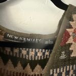 New Identity Womens L Southwestern Tapestry Vest Button Front Sleeveless Top Tan Size L Photo 5
