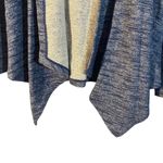 NYDJ Heathered Blue Hooded Opened Waterfall Draped Jacket Women Sz XS Photo 3