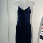 Sam Edelman  Blue Velvet Spaghetti Straps Slip Dress Size 6 NWT Photo 3