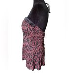 Trixxi Three Pink Hearts Y2K Black Red Polka Dot Glitter Grunge Rock Halter Top Photo 5
