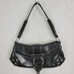 ALDO Vintage  Womens Shoulder Bag 11" x 5" Black Leather Y2K Studded Snap Closure Photo 12