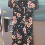 Yumi Kim 💕 Midnight Love Dress Wild Rose Black Floral Print XL NWT *Missing Belt Photo 8