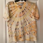 Wildfox  One of a Kind Cirtus Tie Dye Orange & Cream Tee Size XS Photo 1