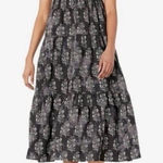 Moon River  Anthropologie‎ Womens Dress Black Rope Straps Midi Medium Photo 0