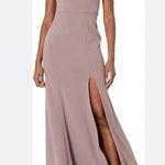 Jenny Yoo  Collection Dusty Mauve Square Neckline Bridesmaid Dress 18 Formal Maxi Photo 0