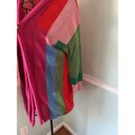 Anthropologie Aldomartins  Color Block Sweater Cardigan Wool Mohair Blend Size 8 Photo 2