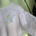 Disney Vintage  Tinker Bell Waffle‎ Knit Henley Pink Tee L Photo 11