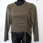 Roma  Concept olive green drawstring side top Photo 0