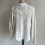 Anthropologie  Rosie Neira Nansen Pointelle Knit Cream Cardigan Sz XS Photo 10