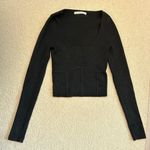 Abercrombie & Fitch Long Sleeve Ribbed Corset Sweater Photo 0