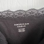 American Eagle  Outfitters Black Fitted Bustier Bodysuit Photo 1