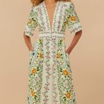 Farm Rio Off-White Folk Floral Lenzing™ Ecovero™ Euroflax™ Jumpsuit Photo 0