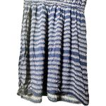 Gap  Women's Short Sleeve Navy and Red Floral Patterned  Elastic Waist Dress Photo 3