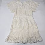 Tularosa  Kassie Mini Dress in White Lace Small Photo 14