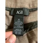 AGB Womens Size 10 Pant Brown Trouser Career Dress Pants Pockets Stretch Photo 4