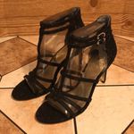 Adrianna Papell  Adara black gaugin lace high heels size 9.5m Photo 2