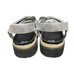 BP NWT Gage 8.5 Silver Platform Sandals Strappy Espadrille Beach Summer Festival Photo 7