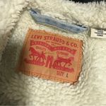 Levi's Levi’s Ex Boyfriend Denim Trucker Jean Jacket Large Sherpa Photo 7