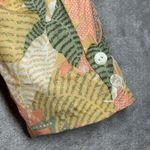 SK &‎ Company Blazer Tropical Leaf Print Button Front Career Jacket Silk Size M Pink Size M Photo 6