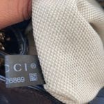 Gucci Navy blue patent leather SOHO double chain GG tote bag large Rare Photo 8