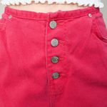 Vintage 80s Gitano High Waisted Hot Pink Denim Shorts Size 30 Photo 6