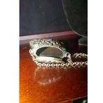 Sajai Gemstone Coin Purse Ethnic Silver Pendant Necklace Green Gemstones Bohemia Photo 8