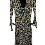 Proenza Schouler Multicolor FLORAL KNOT Crepe Dress Size 2 Photo 3