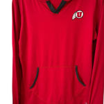 Colosseum Athletics Utah Utes Colosseum Hooded Pull Over Activewear Top Womens L Red Pocketed Sports Photo 0