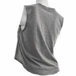 PELOTAN Lurex Muscle Boxy Crop Gray & Metallic Silver Tank Top ~ Women's Size XL Photo 6