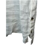 Nicole Miller Tunic Long Swim Coverup White Linen Top Size M Photo 4