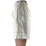 House of Harlow 1960 White Linen Drawstring High Rise Paperbag Shorts Size S Photo 1