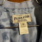 Pendleton Vintage  Woman's Baby Blue Wool Business Blazer Size 10 Photo 2