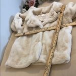 Jou Jou Cream Teddy Jacket Size Large Long Sleeve Collared snaps Closure Lined Photo 7