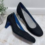 Betabrand On Your Mark Cut-Out Heels Comfort Black/Blue Size 8.5 Photo 1