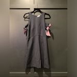 Milly  Madison Cold Shoulder flare swing navy shift Mini Dress size 10 navy nwt Photo 7