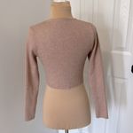 Petal and Pup  Ayers Long Sleeve Ribbed Crewneck Crop Sweater Blush Photo 5